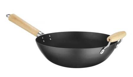 Wok z drewnianym uchwytem, HENDI, ⌀324x565mm 627907