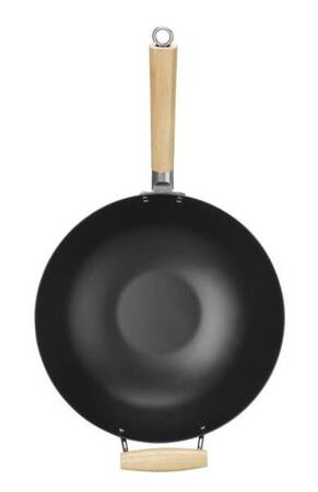 Wok z drewnianym uchwytem, HENDI, ⌀324x565mm 627907