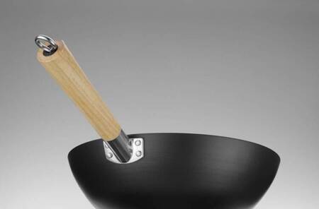 Wok z drewnianym uchwytem, HENDI, ⌀324x565mm 627907