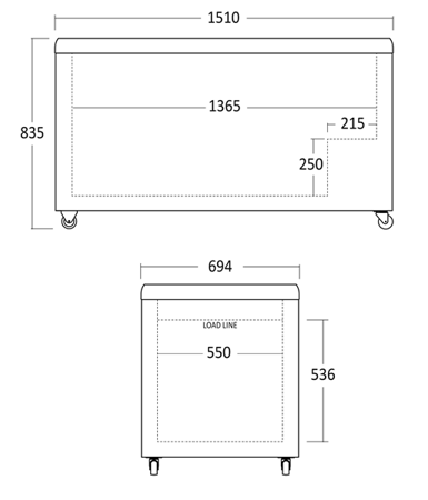 Zamrażarka skrzyniowa IC510D |  473 l