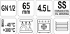 POJEMNIK PERFOROWANY  ZE STALI NIERDZEWNEJ GN 1/2 65 | YG-00355